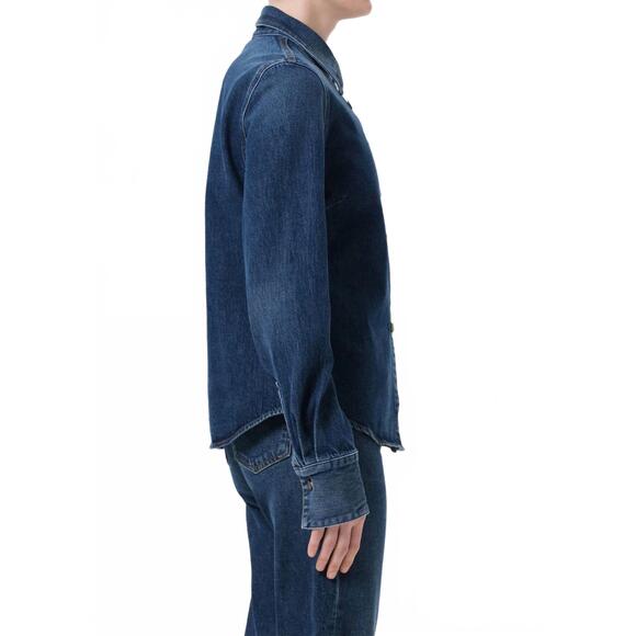 NEW AGOLDE women's talia shirt in blue